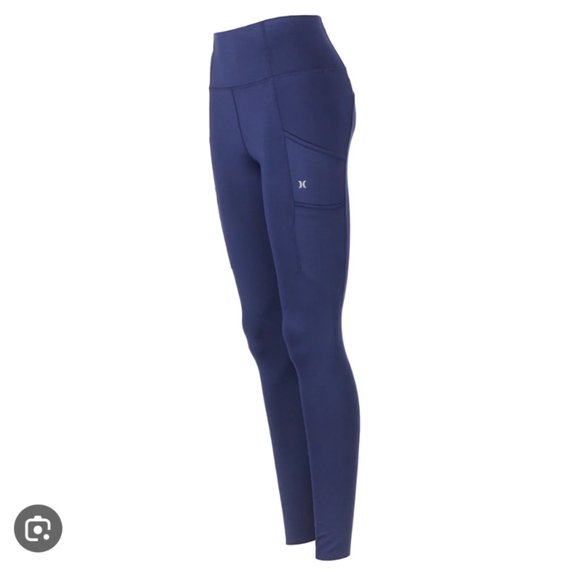 New Hurley pocket leggings high -waist, dark navy blue, size S - Picture 1 of 3